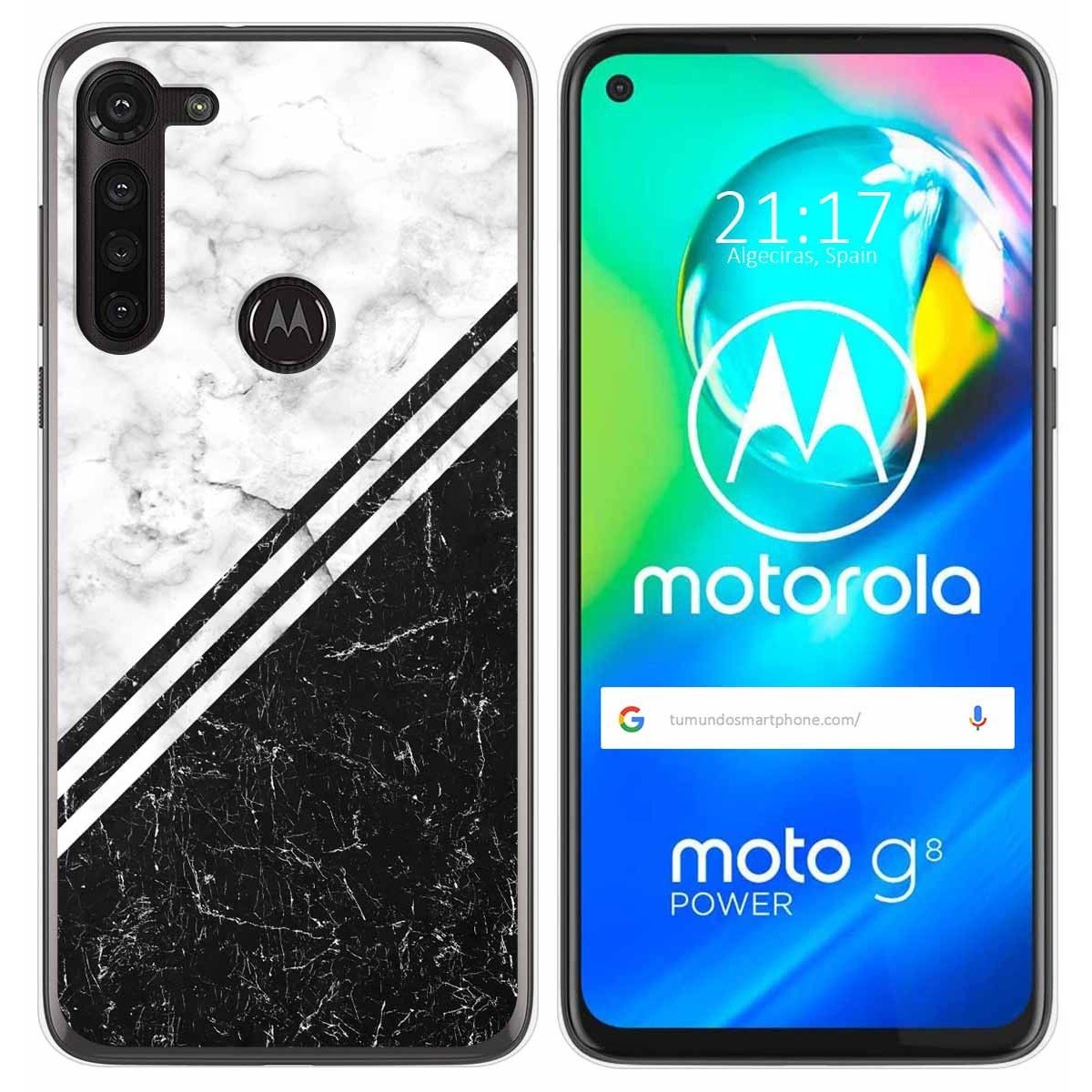 Funda Gel Tpu para Motorola Moto G8 Power diseño Mármol 01 Dibujos