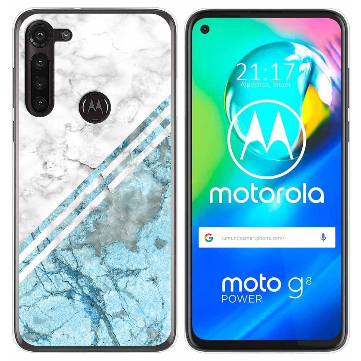 Funda Gel Tpu para Motorola Moto G8 Power diseño Mármol 02 Dibujos
