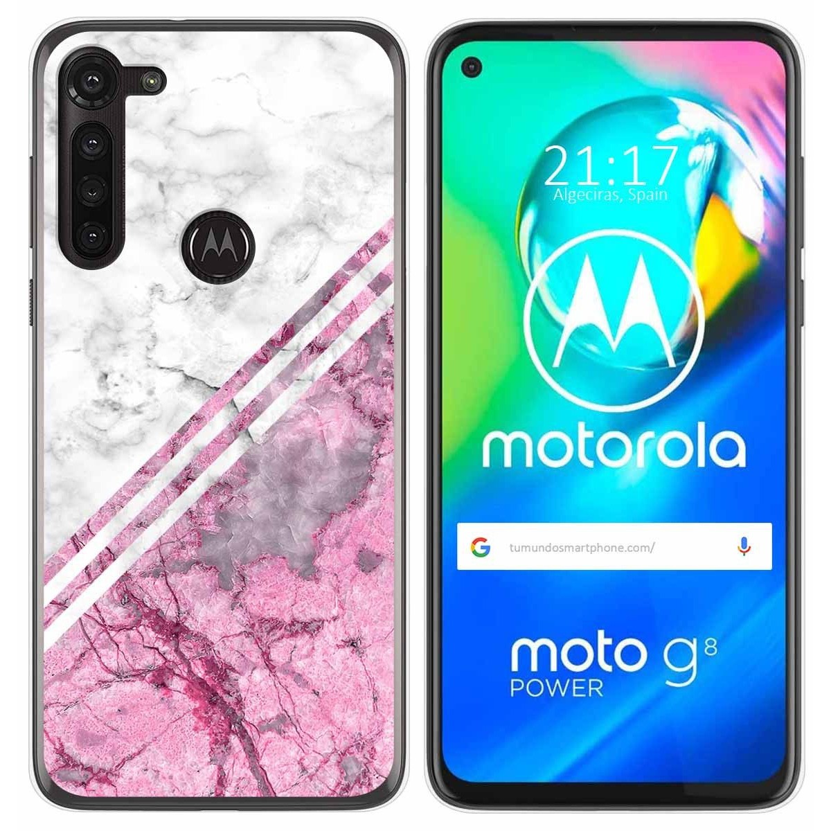 Funda Gel Tpu para Motorola Moto G8 Power diseño Mármol 03 Dibujos