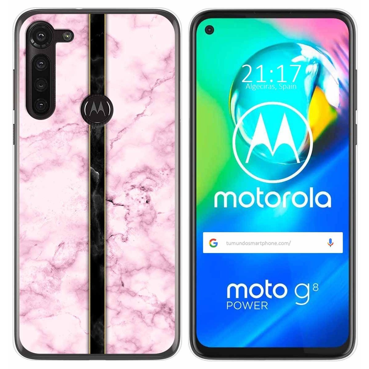 Funda Gel Tpu para Motorola Moto G8 Power diseño Mármol 04 Dibujos
