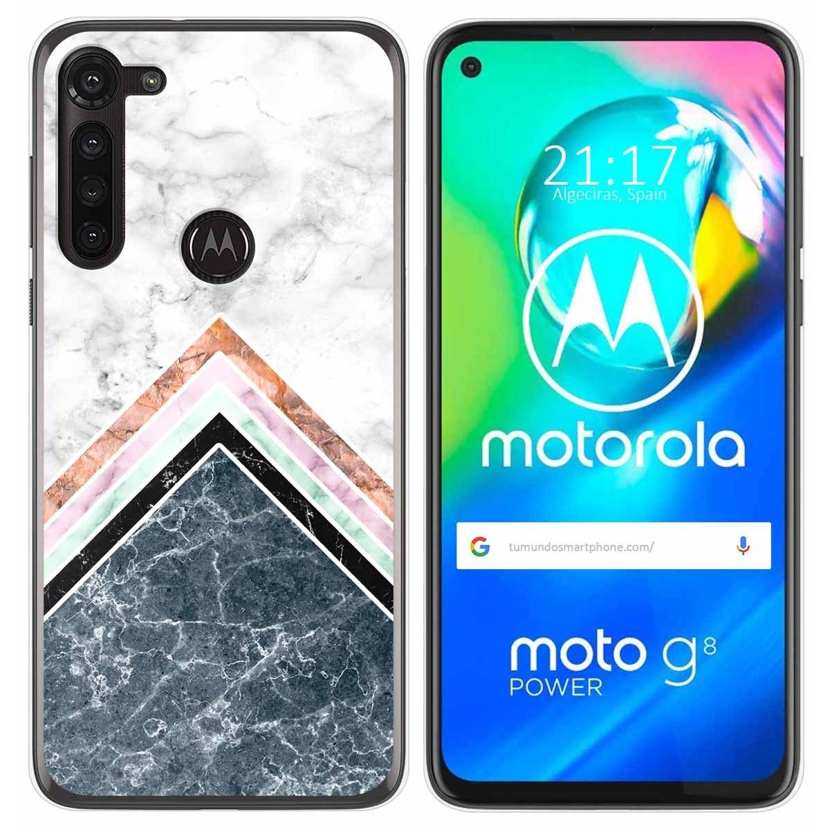 Funda Gel Tpu para Motorola Moto G8 Power diseño Mármol 05 Dibujos