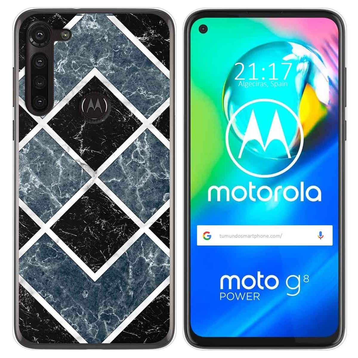 Funda Gel Tpu para Motorola Moto G8 Power diseño Mármol 06 Dibujos