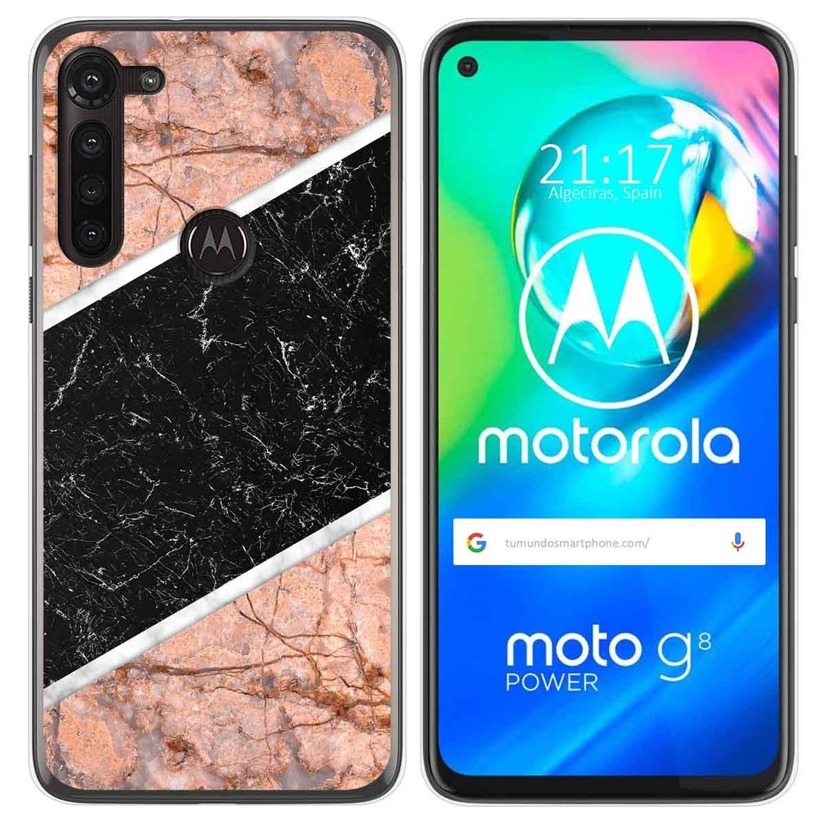 Funda Gel Tpu para Motorola Moto G8 Power diseño Mármol 07 Dibujos