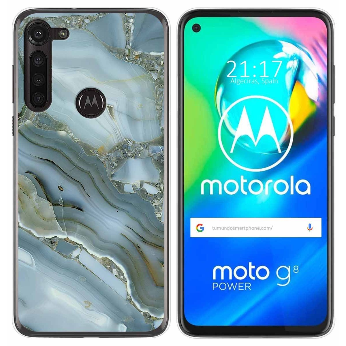 Funda Gel Tpu para Motorola Moto G8 Power diseño Mármol 09 Dibujos