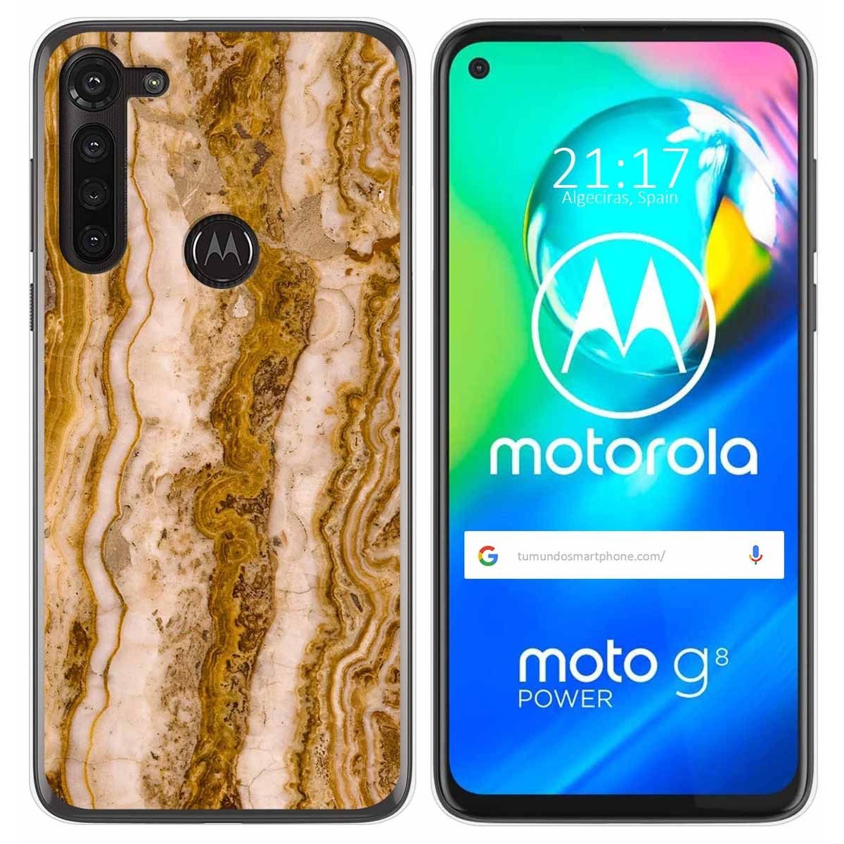 Funda Gel Tpu para Motorola Moto G8 Power diseño Mármol 10 Dibujos