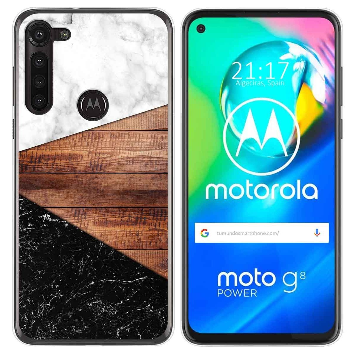 Funda Gel Tpu para Motorola Moto G8 Power diseño Mármol 11 Dibujos