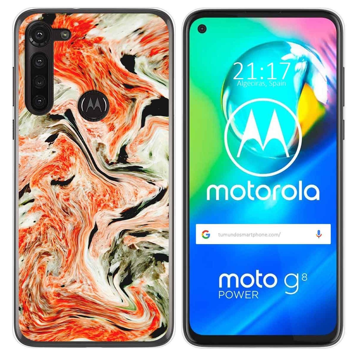 Funda Gel Tpu para Motorola Moto G8 Power diseño Mármol 12 Dibujos