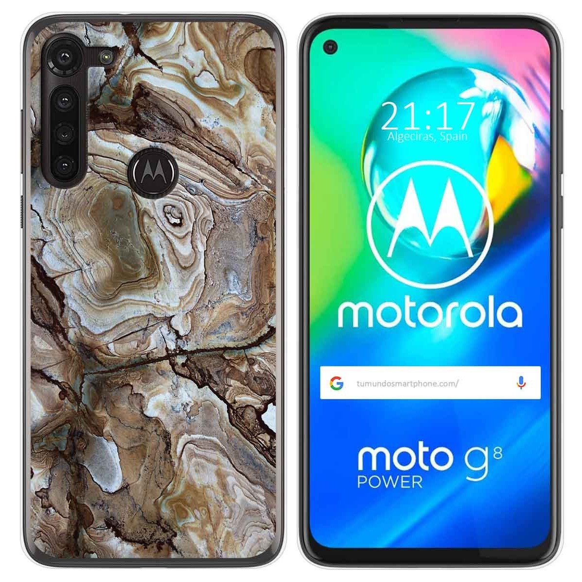Funda Gel Tpu para Motorola Moto G8 Power diseño Mármol 14 Dibujos