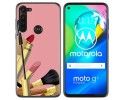 Funda Gel Tpu para Motorola Moto G8 Power diseño Brochas Dibujos