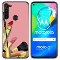 Funda Gel Tpu para Motorola Moto G8 Power diseño Brochas Dibujos