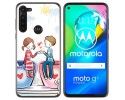 Funda Gel Tpu para Motorola Moto G8 Power diseño Café Dibujos