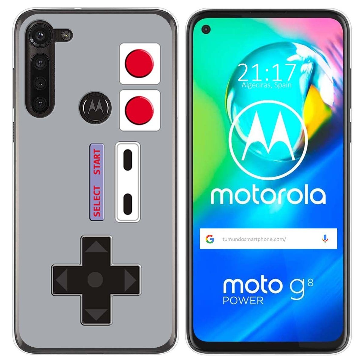 Funda Gel Tpu para Motorola Moto G8 Power diseño Consola Dibujos