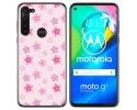 Funda Gel Tpu para Motorola Moto G8 Power diseño Flores Dibujos