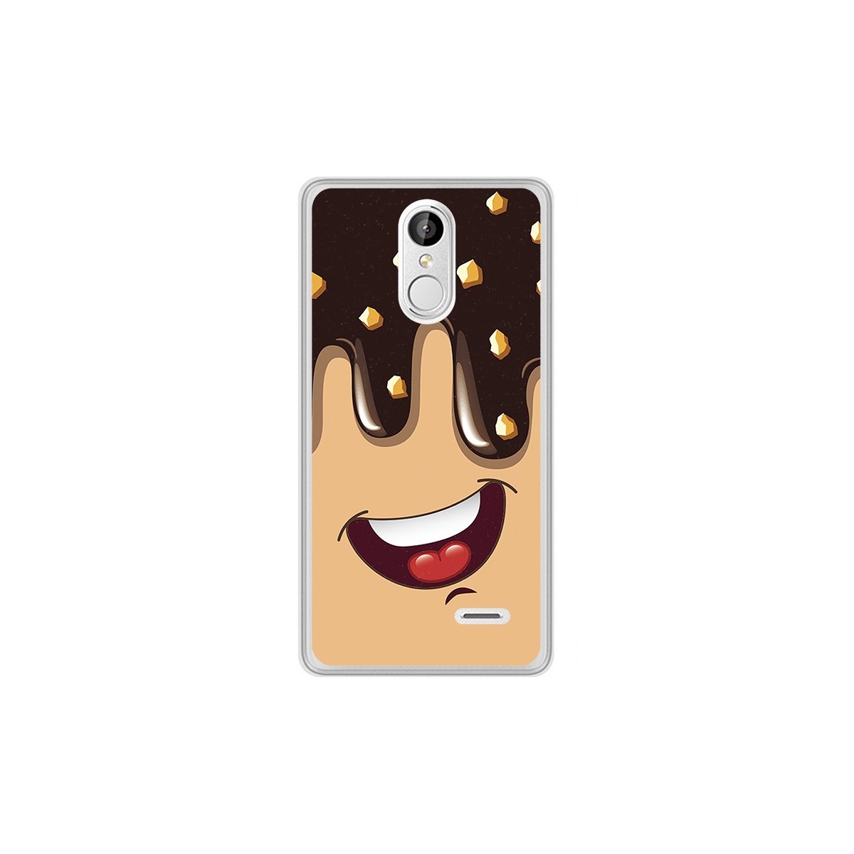 Funda Gel Tpu para Leagoo M5 Plus Diseño Helado Chocolate Dibujos