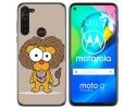 Funda Gel Tpu para Motorola Moto G8 Power diseño Leon Dibujos