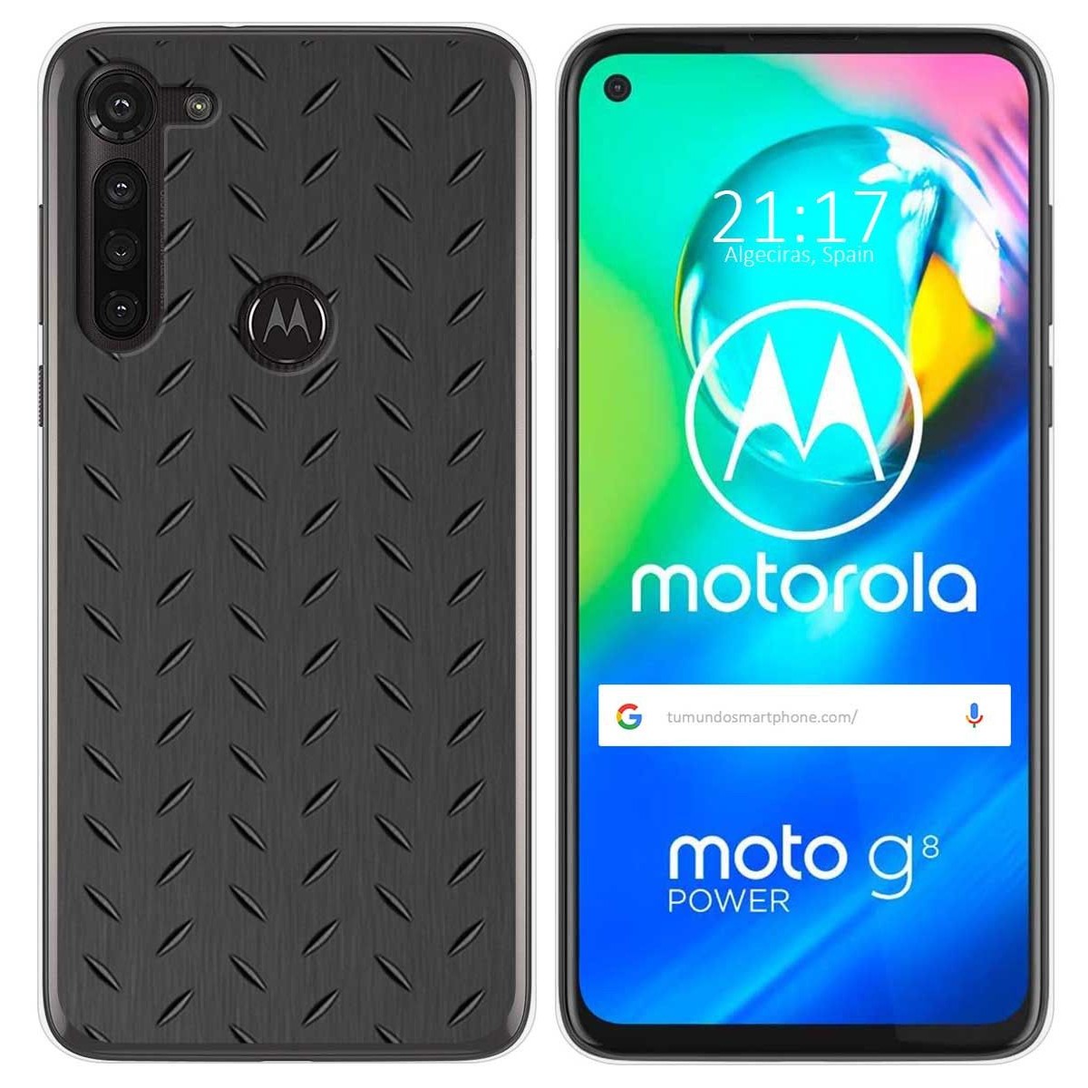 Funda Gel Tpu para Motorola Moto G8 Power diseño Metal Dibujos