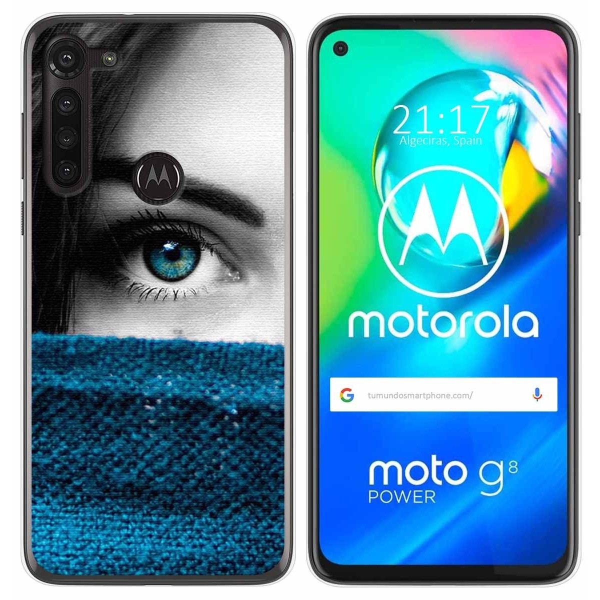 Funda Gel Tpu para Motorola Moto G8 Power diseño Ojo Dibujos