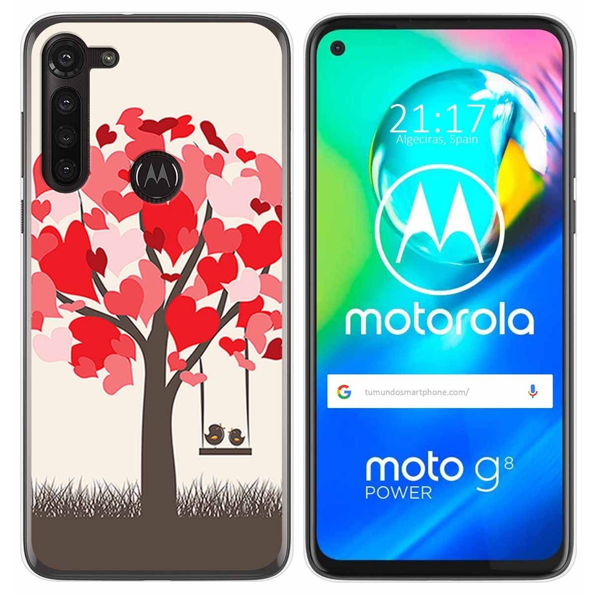 Funda Gel Tpu para Motorola Moto G8 Power diseño Pajaritos Dibujos