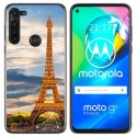 Funda Gel Tpu para Motorola Moto G8 Power diseño Paris Dibujos
