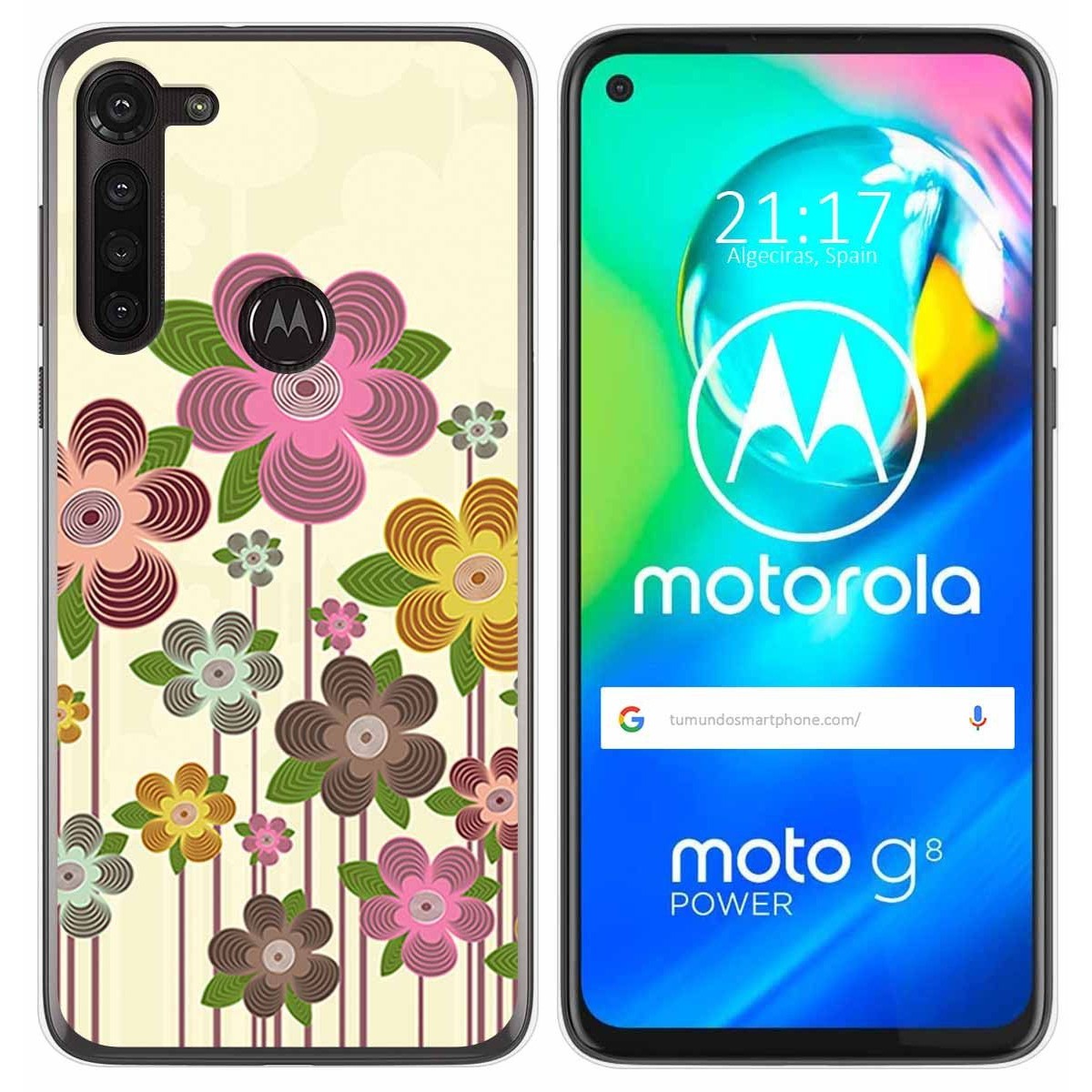 Funda Gel Tpu para Motorola Moto G8 Power diseño Primavera En Flor Dibujos