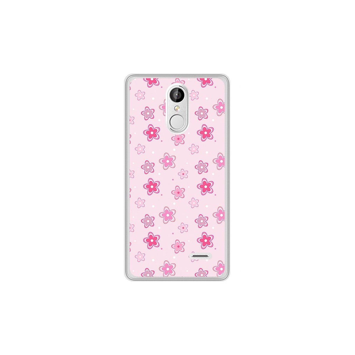 Funda Gel Tpu para Leagoo M5 Plus Diseño Flores Dibujos