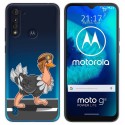 Funda Gel Transparente para Motorola Moto G8 Power Lite diseño Avestruz Dibujos