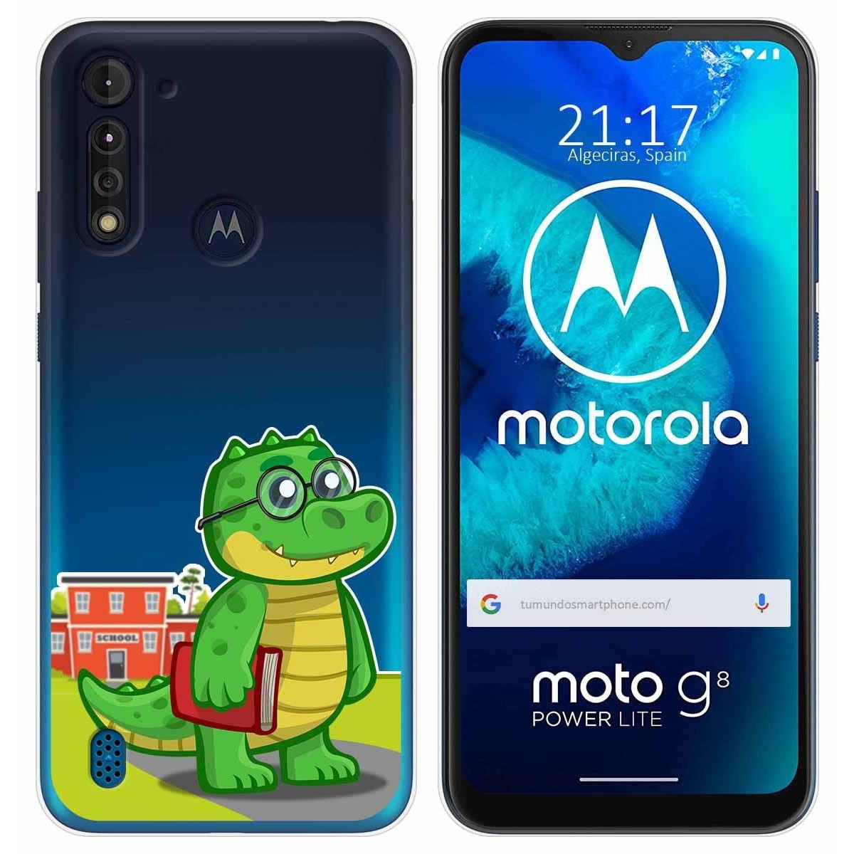 Funda Gel Transparente para Motorola Moto G8 Power Lite diseño Coco Dibujos