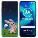 Funda Gel Transparente para Motorola Moto G8 Power Lite diseño Conejo Dibujos