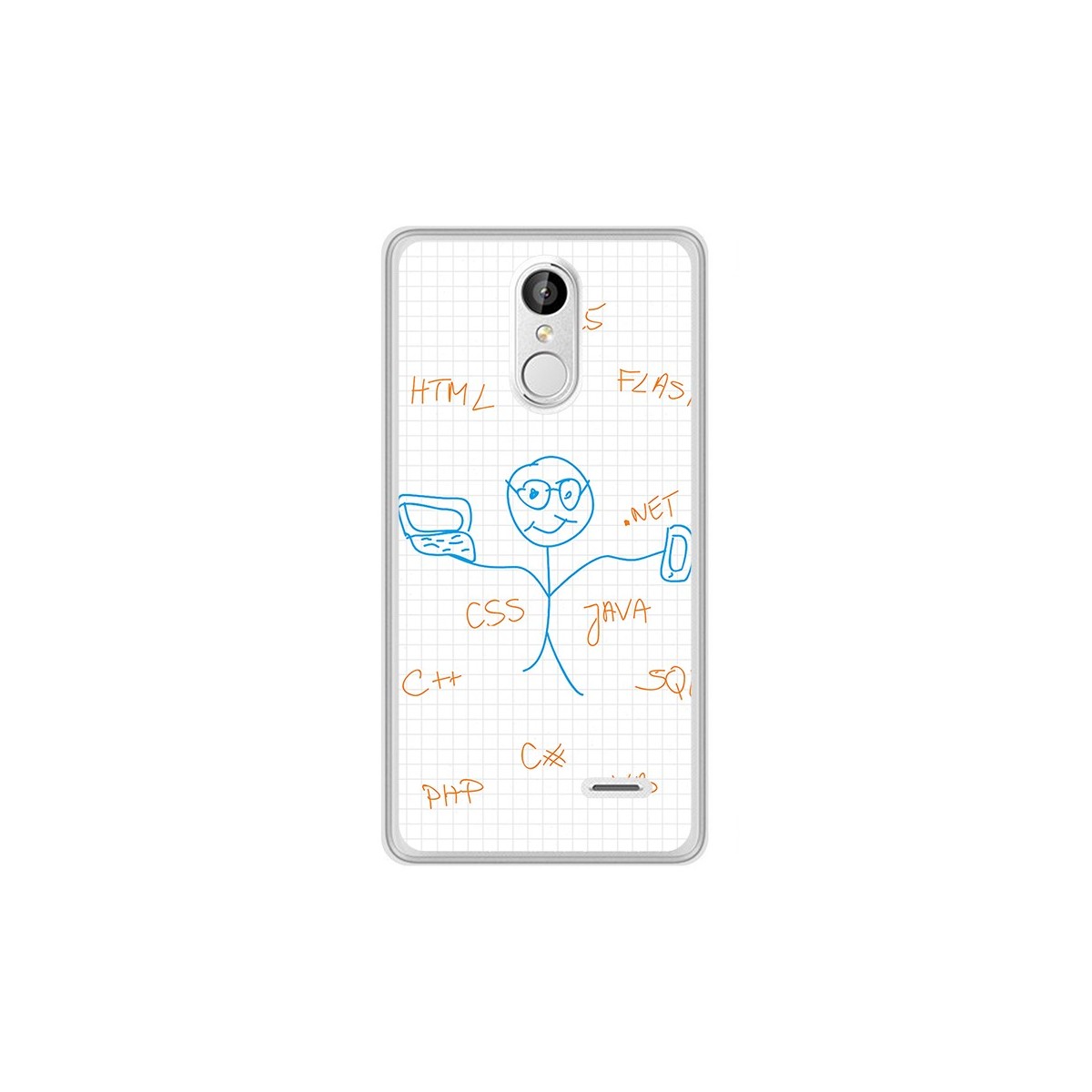 Funda Gel Tpu para Leagoo M5 Plus Diseño Informatico Dibujos