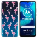 Funda Gel Transparente para Motorola Moto G8 Power Lite diseño Flamenco Dibujos