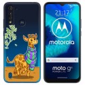 Funda Gel Transparente para Motorola Moto G8 Power Lite diseño Jirafa Dibujos