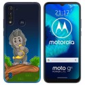 Funda Gel Transparente para Motorola Moto G8 Power Lite diseño Mono Dibujos
