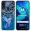 Funda Gel Transparente para Motorola Moto G8 Power Lite diseño Plumas Dibujos