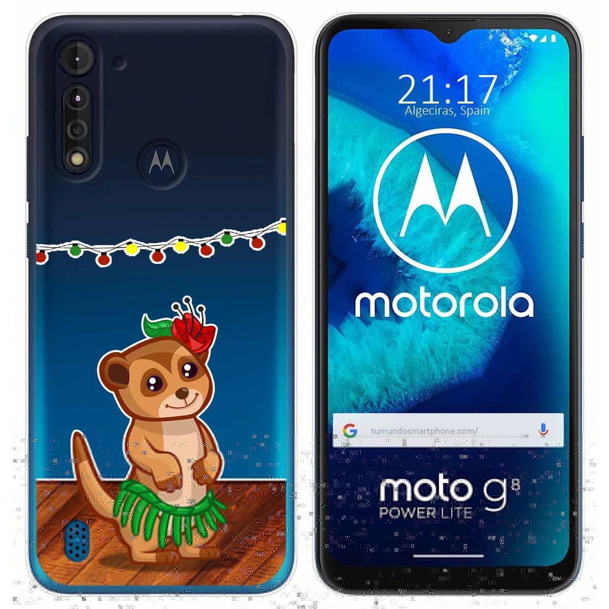 Funda Gel Transparente para Motorola Moto G8 Power Lite diseño Suricata Dibujos
