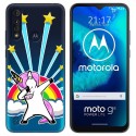 Funda Gel Transparente para Motorola Moto G8 Power Lite diseño Unicornio Dibujos