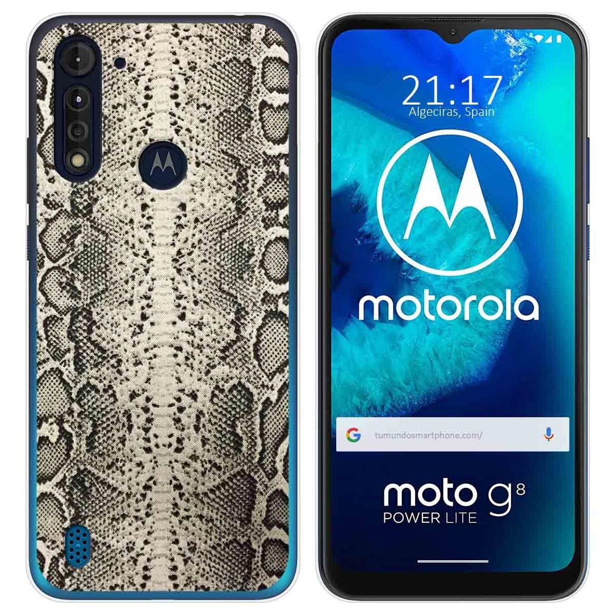 Funda Gel Tpu para Motorola Moto G8 Power Lite diseño Animal 01 Dibujos