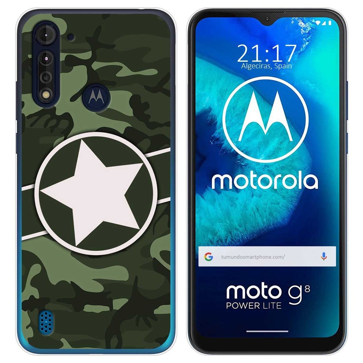 Funda Gel Tpu para Motorola Moto G8 Power Lite diseño Camuflaje 01 Dibujos