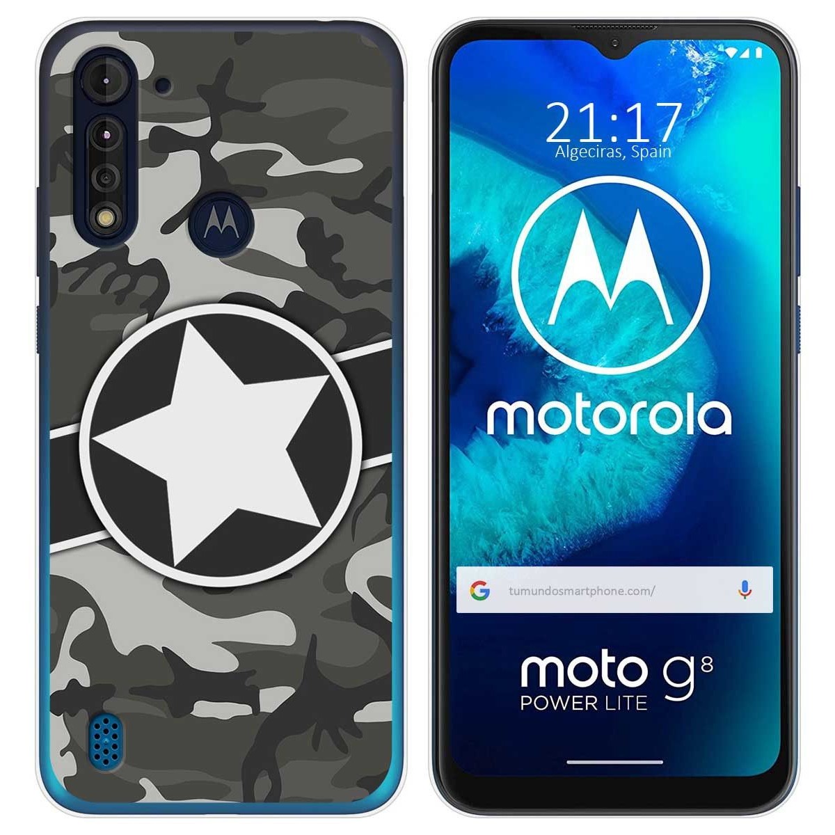 Funda Gel Tpu para Motorola Moto G8 Power Lite diseño Camuflaje 02 Dibujos