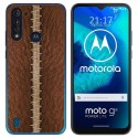 Funda Gel Tpu para Motorola Moto G8 Power Lite diseño Cuero 01 Dibujos