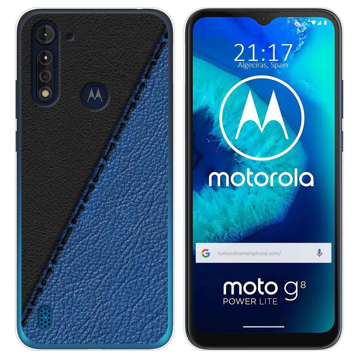 Funda Gel Tpu para Motorola Moto G8 Power Lite diseño Cuero 02 Dibujos