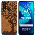 Funda Gel Tpu para Motorola Moto G8 Power Lite diseño Cuero 03 Dibujos