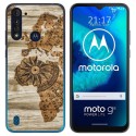 Funda Gel Tpu para Motorola Moto G8 Power Lite diseño Madera 07 Dibujos