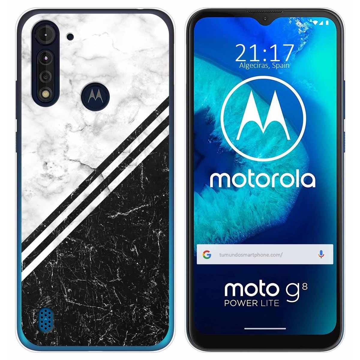 Funda Gel Tpu para Motorola Moto G8 Power Lite diseño Mármol 01 Dibujos