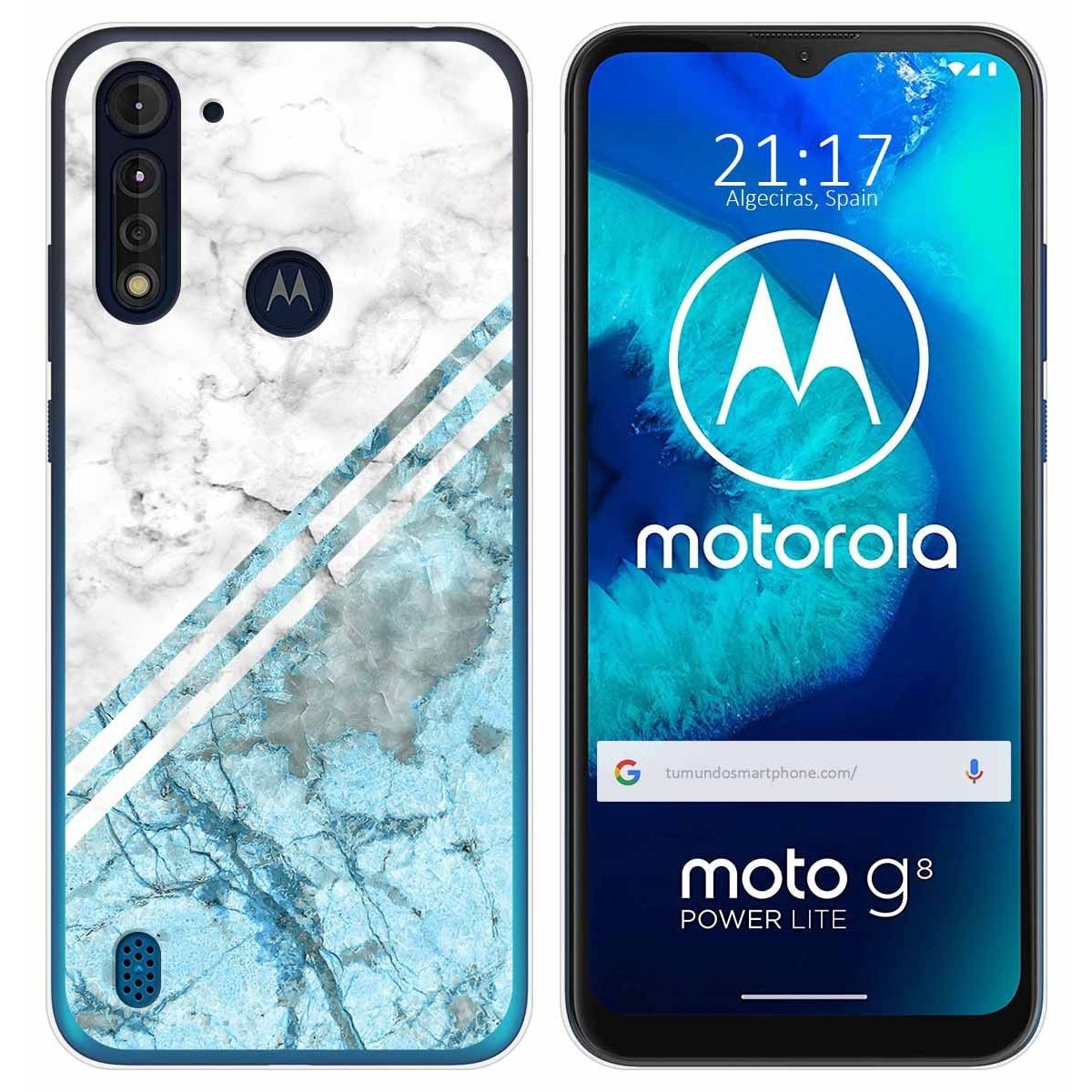 Funda Gel Tpu para Motorola Moto G8 Power Lite diseño Mármol 02 Dibujos