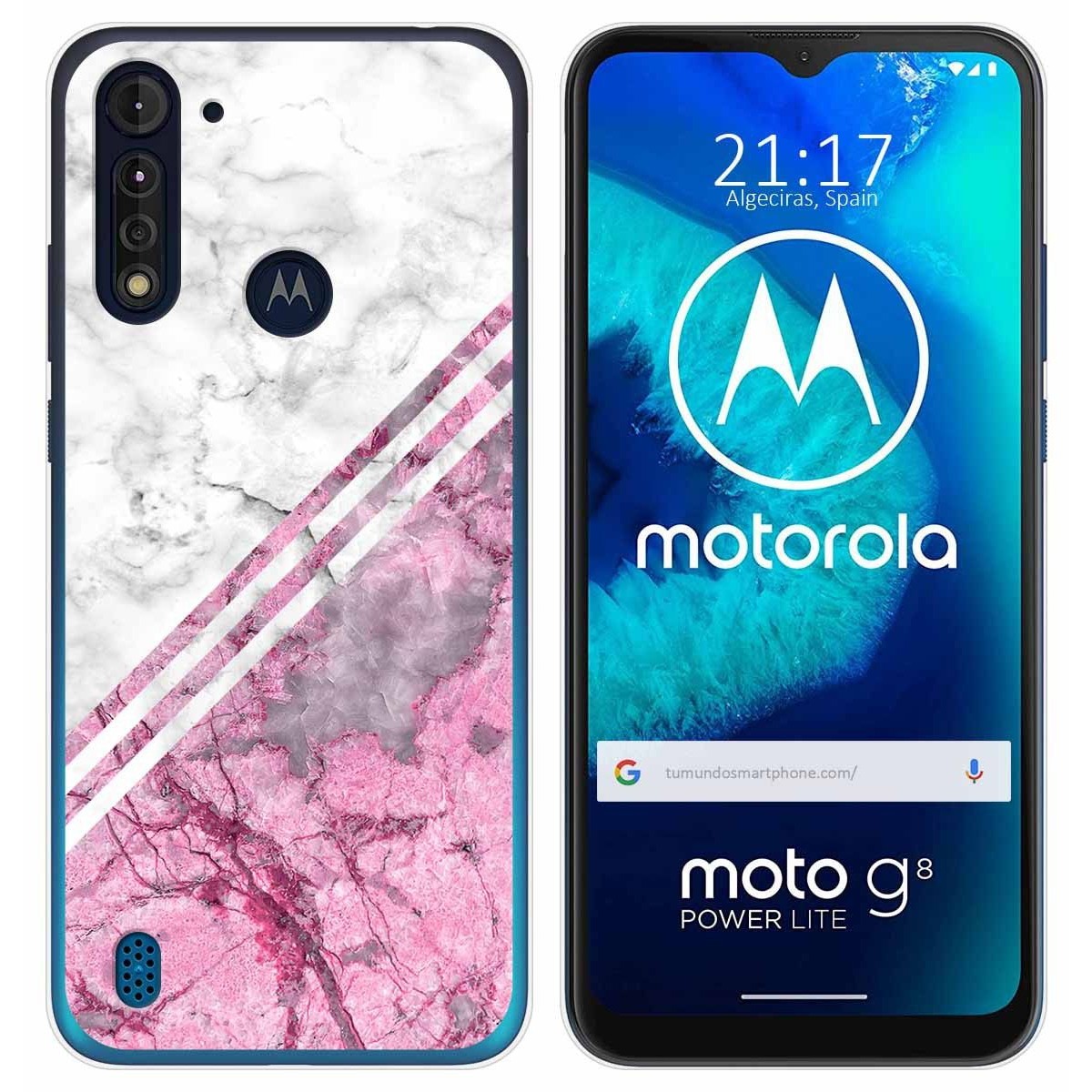 Funda Gel Tpu para Motorola Moto G8 Power Lite diseño Mármol 03 Dibujos