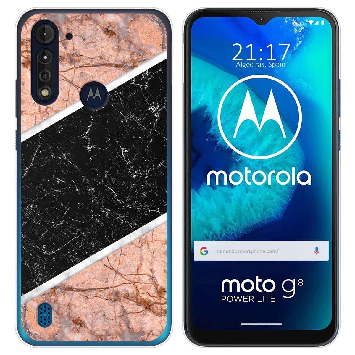 Funda Gel Tpu para Motorola Moto G8 Power Lite diseño Mármol 07 Dibujos