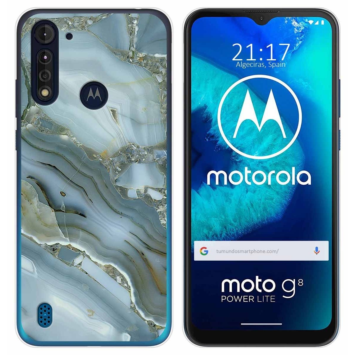 Funda Gel Tpu para Motorola Moto G8 Power Lite diseño Mármol 09 Dibujos