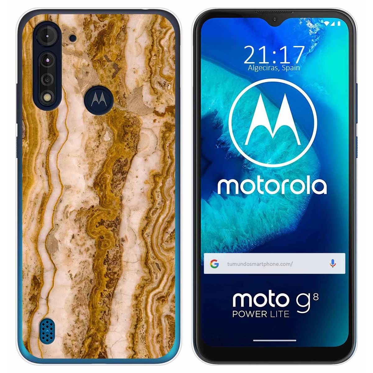 Funda Gel Tpu para Motorola Moto G8 Power Lite diseño Mármol 10 Dibujos