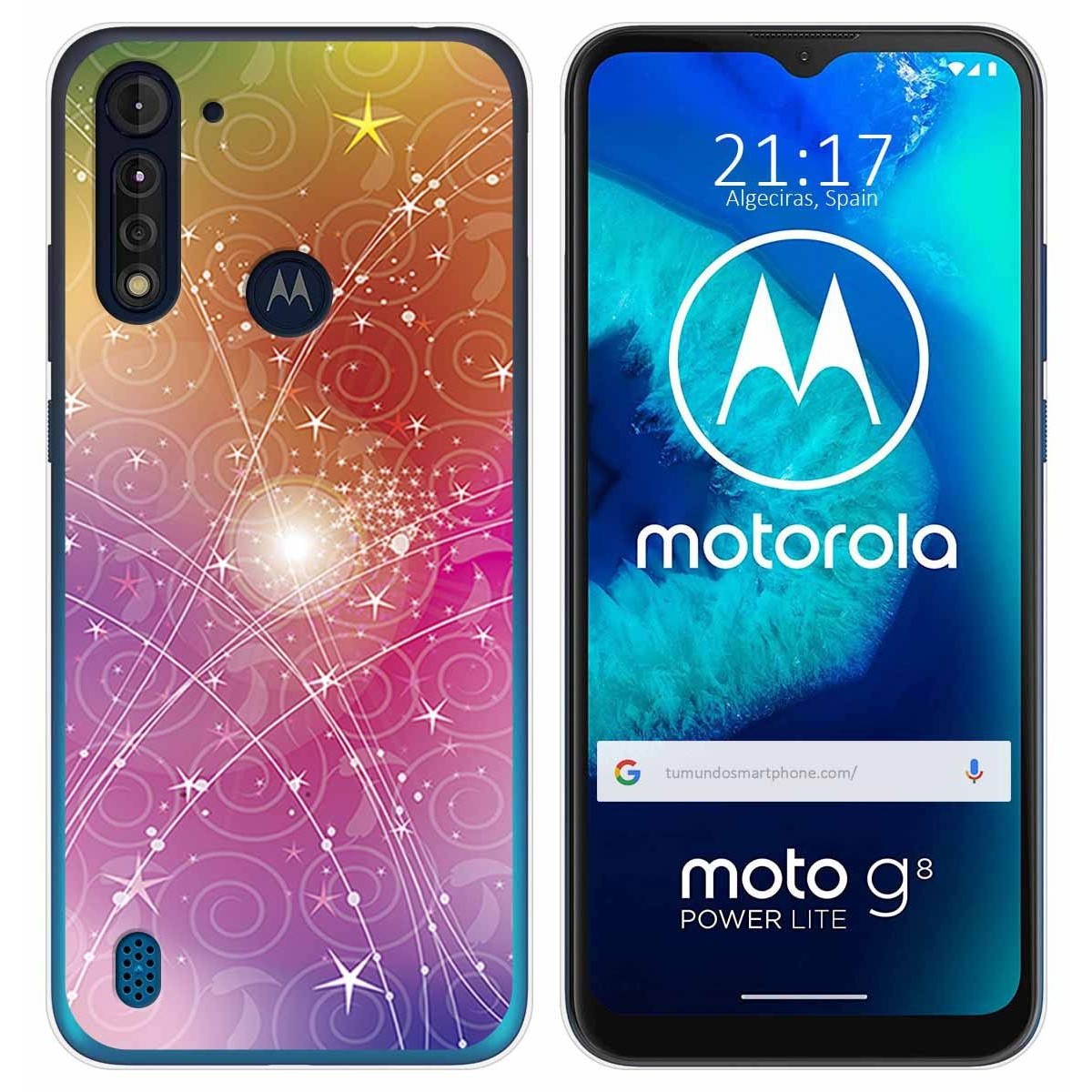 Funda Gel Tpu para Motorola Moto G8 Power Lite diseño Abstracto Dibujos