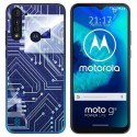 Funda Gel Tpu para Motorola Moto G8 Power Lite diseño Circuito Dibujos